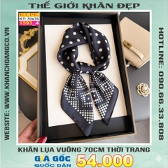 Copy of Khăn Phụ Kiện Lụa Vuông 70cm - Thế Giới Khăn Đẹp C1056_4