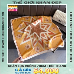 Khăn Phụ Kiện Lụa Vuông 70cm - Thế Giới Khăn Đẹp C1044_4