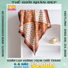 Khăn Phụ Kiện Lụa Vuông 70cm - Thế Giới Khăn Đẹp C1059_2