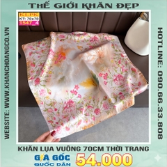 Khăn Phụ Kiện Lụa Vuông 70cm - Thế Giới Khăn Đẹp C1007_4