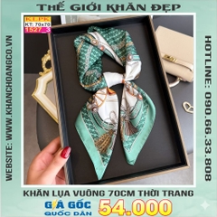 Khăn Phụ Kiện Lụa Vuông 70cm - Thế Giới Khăn Đẹp C1024_3