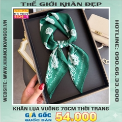 Khăn Phụ Kiện Lụa Vuông 70cm - Thế Giới Khăn Đẹp C1047_1