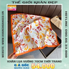 Khăn Phụ Kiện Lụa Vuông 70cm - Thế Giới Khăn Đẹp C1049_4