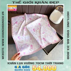 Khăn Phụ Kiện Lụa Vuông 70cm - Thế Giới Khăn Đẹp C1012_2