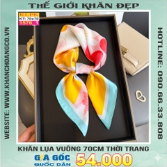 Khăn Phụ Kiện Lụa Vuông 70cm - Thế Giới Khăn Đẹp C1005_1