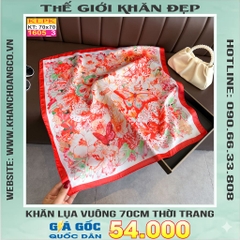 Khăn Phụ Kiện Lụa Vuông 70cm - Thế Giới Khăn Đẹp C1055_3