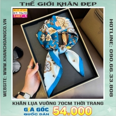 Khăn Phụ Kiện Lụa Vuông 70cm - Thế Giới Khăn Đẹp C1017_1