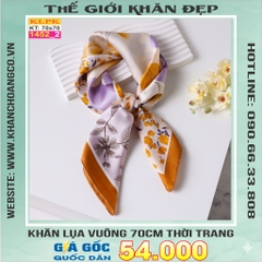 Khăn Phụ Kiện Lụa Vuông 70cm - Thế Giới Khăn Đẹp C1016_2