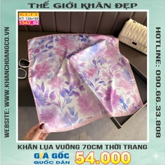 Khăn Phụ Kiện Lụa Vuông 70cm - Thế Giới Khăn Đẹp C1030_2