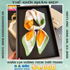 Khăn Phụ Kiện Lụa Vuông 70cm - Thế Giới Khăn Đẹp C1005_4