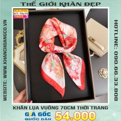 Khăn Phụ Kiện Lụa Vuông 70cm - Thế Giới Khăn Đẹp C1055_3