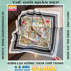 Khăn Phụ Kiện Lụa Vuông 70cm - Thế Giới Khăn Đẹp C1060_1
