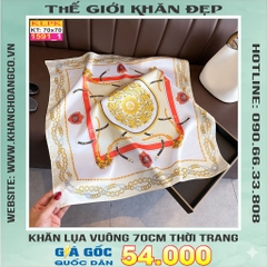 Khăn Phụ Kiện Lụa Vuông 70cm - Thế Giới Khăn Đẹp C1040_1