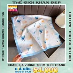 Khăn Phụ Kiện Lụa Vuông 70cm - Thế Giới Khăn Đẹp C1053_1
