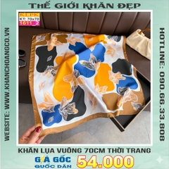 Khăn Phụ Kiện Lụa Vuông 70cm - Thế Giới Khăn Đẹp C1002_2