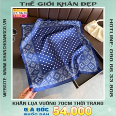 Khăn Phụ Kiện Lụa Vuông 70cm - Thế Giới Khăn Đẹp C1056_2