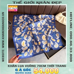 Khăn Phụ Kiện Lụa Vuông 70cm - Thế Giới Khăn Đẹp C1003_3