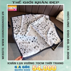 Khăn Phụ Kiện Lụa Vuông 70cm - Thế Giới Khăn Đẹp C1035_4