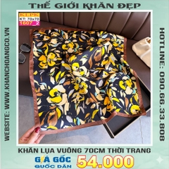 Khăn Phụ Kiện Lụa Vuông 70cm - Thế Giới Khăn Đẹp C1049_2