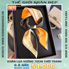 Khăn Phụ Kiện Lụa Vuông 70cm - Thế Giới Khăn Đẹp C1057_3