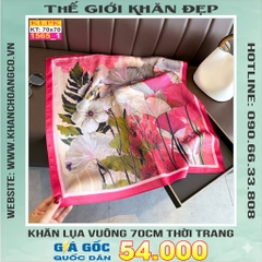 Khăn Phụ Kiện Lụa Vuông 70cm - Thế Giới Khăn Đẹp C1032_1