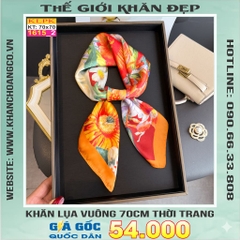Khăn Phụ Kiện Lụa Vuông 70cm - Thế Giới Khăn Đẹp C1062_2