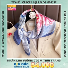 Khăn Phụ Kiện Lụa Vuông 70cm - Thế Giới Khăn Đẹp C1015_1