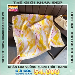 Khăn Phụ Kiện Lụa Vuông 70cm - Thế Giới Khăn Đẹp C1039_4