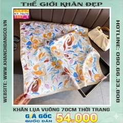 Khăn Phụ Kiện Lụa Vuông 70cm - Thế Giới Khăn Đẹp C1049_1