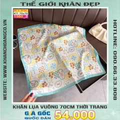 Khăn Phụ Kiện Lụa Vuông 70cm - Thế Giới Khăn Đẹp C1020_2