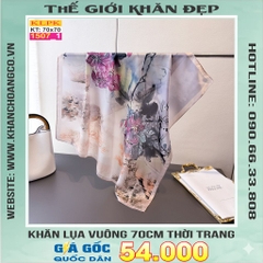 Khăn Phụ Kiện Lụa Vuông 70cm - Thế Giới Khăn Đẹp C1028_1