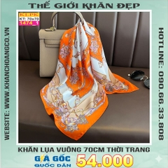 Khăn Phụ Kiện Lụa Vuông 70cm - Thế Giới Khăn Đẹp C1008_1