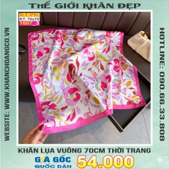 Khăn Phụ Kiện Lụa Vuông 70cm - Thế Giới Khăn Đẹp C1049_3