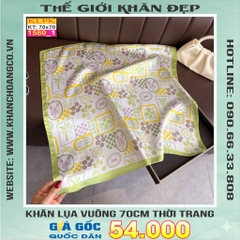 Khăn Phụ Kiện Lụa Vuông 70cm - Thế Giới Khăn Đẹp C1020_1