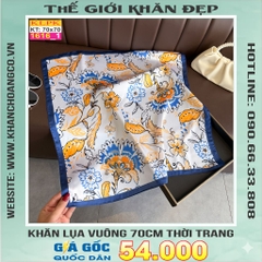 Khăn Phụ Kiện Lụa Vuông 70cm - Thế Giới Khăn Đẹp C1054_1