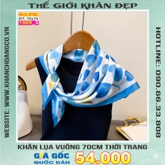 Khăn Phụ Kiện Lụa Vuông 70cm - Thế Giới Khăn Đẹp C1051_3