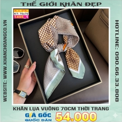 Khăn Phụ Kiện Lụa Vuông 70cm - Thế Giới Khăn Đẹp C1036_1