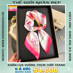 Khăn Phụ Kiện Lụa Vuông 70cm - Thế Giới Khăn Đẹp C1048_1