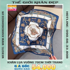 Khăn Phụ Kiện Lụa Vuông 70cm - Thế Giới Khăn Đẹp C1008_2