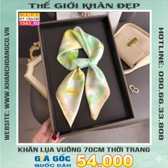 Khăn Phụ Kiện Lụa Vuông 70cm - Thế Giới Khăn Đẹp C1030_3