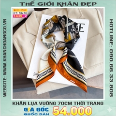 Khăn Phụ Kiện Lụa Vuông 70cm - Thế Giới Khăn Đẹp C1009_2