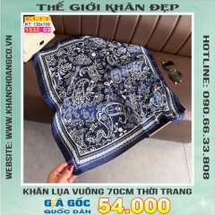 Khăn Phụ Kiện Lụa Vuông 70cm - Thế Giới Khăn Đẹp C1029_3