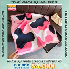 Khăn Phụ Kiện Lụa Vuông 70cm - Thế Giới Khăn Đẹp C1057_4
