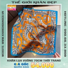 Khăn Phụ Kiện Lụa Vuông 70cm - Thế Giới Khăn Đẹp C1042_1
