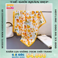 Khăn Phụ Kiện Lụa Vuông 70cm - Thế Giới Khăn Đẹp C1051_1