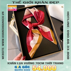 Khăn Phụ Kiện Lụa Vuông 70cm - Thế Giới Khăn Đẹp C1018_1