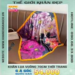 Khăn Phụ Kiện Lụa Vuông 70cm - Thế Giới Khăn Đẹp C1033_1