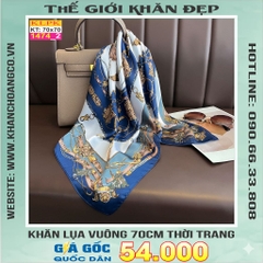 Khăn Phụ Kiện Lụa Vuông 70cm - Thế Giới Khăn Đẹp C1008_2