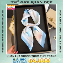 Khăn Phụ Kiện Lụa Vuông 70cm - Thế Giới Khăn Đẹp C1053_1
