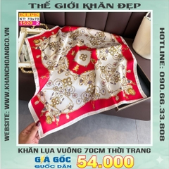 Khăn Phụ Kiện Lụa Vuông 70cm - Thế Giới Khăn Đẹp C1050_2